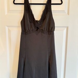 OPEN TO OFFERS Wild Fable Black Chemise with Elegant Lace and Silky Finish